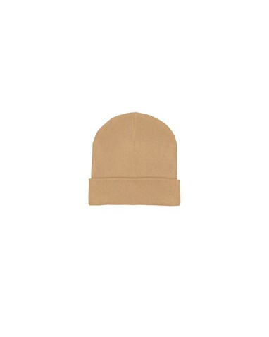 Rib Beanie - Der Rippstrick-Beanie - Latte - OS bedrucken, Art.-Nr. STAU772C112OS