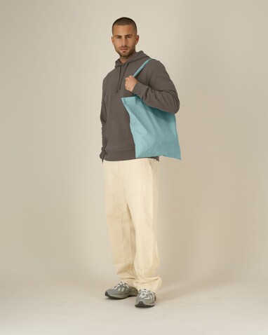 Light Tote Bag - Das leichte gewebte Tote Bag - Teal Monstera - OS bedrucken, Art.-Nr. STAU773C060OS
