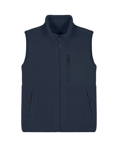 Liner - Die Unisex-Sherpaweste - French Navy - L bedrucken, Art.-Nr. STJU249C7271L