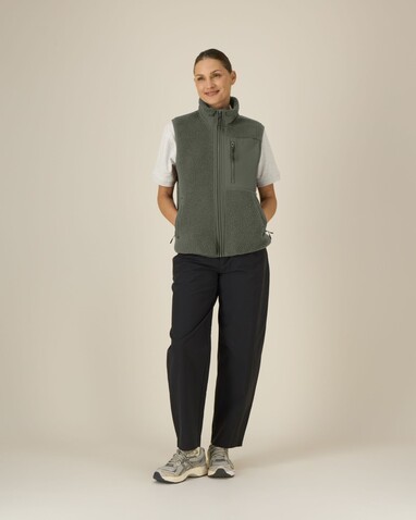 Liner - Die Unisex-Sherpaweste - Khaki - XL bedrucken, Art.-Nr. STJU249C2231X