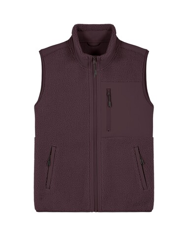 Liner - Die Unisex-Sherpaweste - Red Brown - XL bedrucken, Art.-Nr. STJU249C1161X