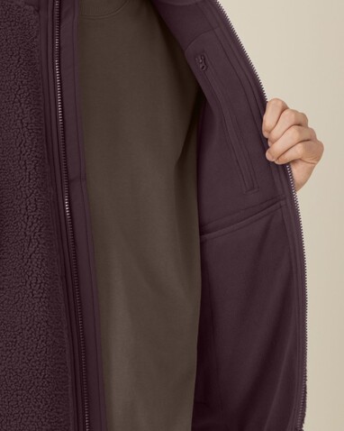 Liner - Die Unisex-Sherpaweste - Red Brown - 3XL bedrucken, Art.-Nr. STJU249C1163X