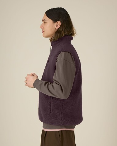 Liner - Die Unisex-Sherpaweste - Red Brown - XS bedrucken, Art.-Nr. STJU249C116XS