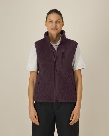 Liner - Die Unisex-Sherpaweste - Red Brown - XS bedrucken, Art.-Nr. STJU249C116XS