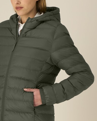 Stella Voyager 2.0 - Die wattierte Damen-Jacke - Khaki - XS bedrucken, Art.-Nr. STJW191C223XS