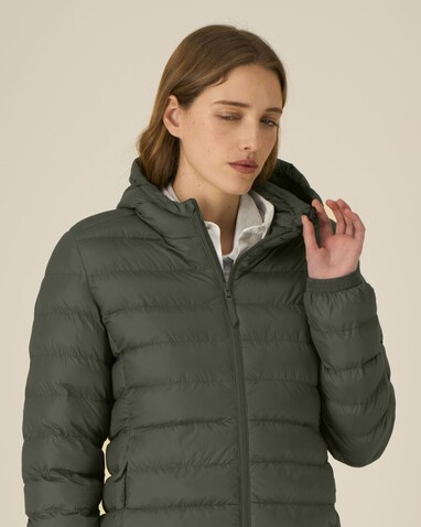 Stella Voyager 2.0 - Die wattierte Damen-Jacke - Khaki - XS bedrucken, Art.-Nr. STJW191C223XS