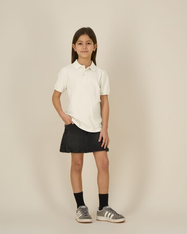 Mini Sprinter - Das Iconic Kinder-Polo - Natural Raw - 7-8/122-128cm bedrucken, Art.-Nr. STPK908C05407