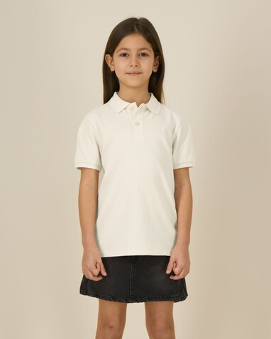 Mini Sprinter - Das Iconic Kinder-Polo - Natural Raw - 7-8/122-128cm bedrucken, Art.-Nr. STPK908C05407