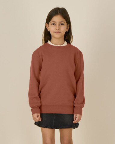 Mini Changer 2.0 - Das Iconic Kinder-Sweatshirt - Heritage Brown - 3-4/98-104cm bedrucken, Art.-Nr. STSK181C73003