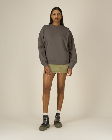 Radder 2.0 - Das Oversized Rundhals-Unisex-Sweatshirt - Mocha - 3XL bedrucken, Art.-Nr. STSU208C1353X