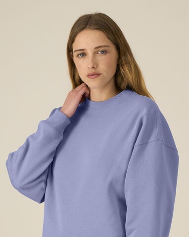 Radder 2.0 - Das Oversized Rundhals-Unisex-Sweatshirt - Violet - L bedrucken, Art.-Nr. STSU208C1341L