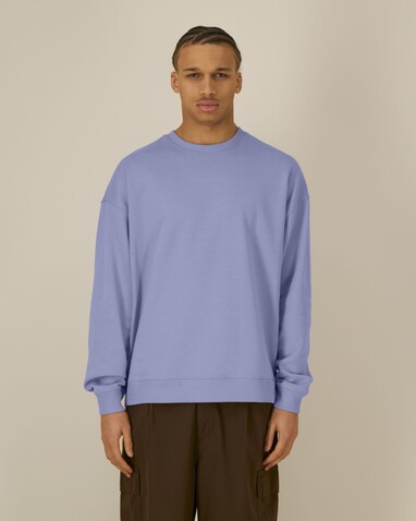 Radder 2.0 - Das Oversized Rundhals-Unisex-Sweatshirt - Violet - L bedrucken, Art.-Nr. STSU208C1341L