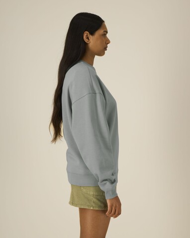 Radder 2.0 - Das Oversized Rundhals-Unisex-Sweatshirt - Misty Grey - M bedrucken, Art.-Nr. STSU208C1381M