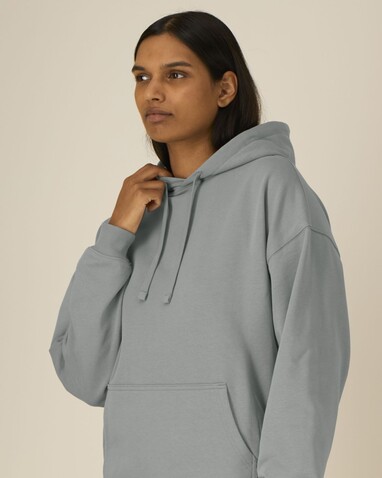 Slammer 2.0 - Der Oversized Unisex-Hoodie - Misty Grey - L bedrucken, Art.-Nr. STSU209C1381L