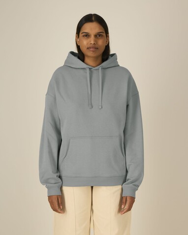 Slammer 2.0 - Der Oversized Unisex-Hoodie - Misty Grey - S bedrucken, Art.-Nr. STSU209C1381S