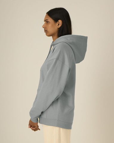 Slammer 2.0 - Der Oversized Unisex-Hoodie - Misty Grey - S bedrucken, Art.-Nr. STSU209C1381S