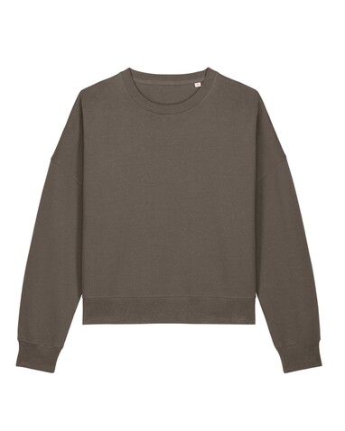 Stella Alma - Das Iconic Damen-Rundhals-Sweatshirt - Mocha - XXL bedrucken, Art.-Nr. STSW212C1352X