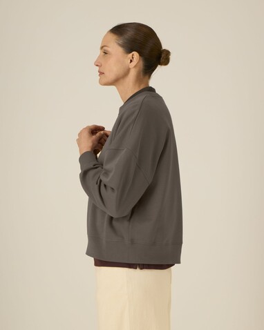Stella Alma - Das Iconic Damen-Rundhals-Sweatshirt - Mocha - L bedrucken, Art.-Nr. STSW212C1351L