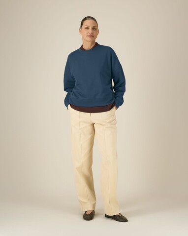 Stella Alma - Das Iconic Damen-Rundhals-Sweatshirt - Deep Teal - S bedrucken, Art.-Nr. STSW212C1361S