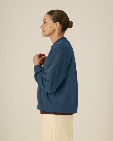 Stella Alma - Das Iconic Damen-Rundhals-Sweatshirt - Deep Teal - XS bedrucken, Art.-Nr. STSW212C136XS