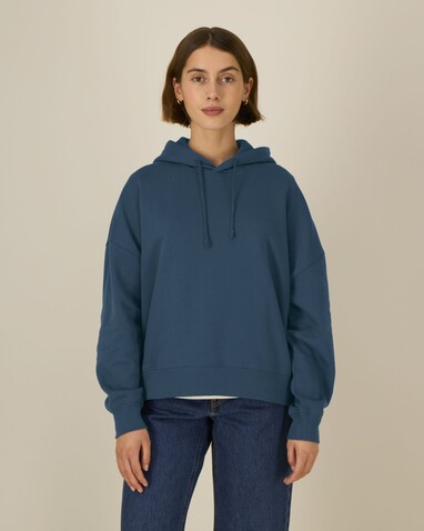 Stella Nora - Der Iconic Damen-Hoodie - Deep Teal - S bedrucken, Art.-Nr. STSW213C1361S