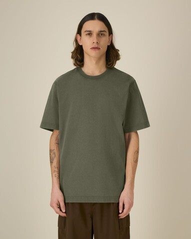 Freestyler Vintage - Das schwere Garment-Dyed Unisex-T-Shirt - G. Dyed Khaki - L bedrucken, Art.-Nr. STTU073C1091L