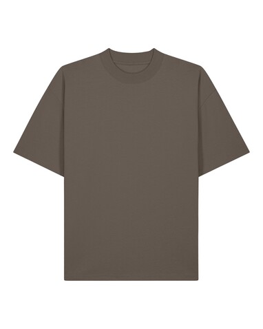 Blaster 2.0 - Das Oversized Unisex-T-Shirt mit Stehkragen - Mocha - 3XL bedrucken, Art.-Nr. STTU959C1353X