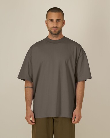 Blaster 2.0 - Das Oversized Unisex-T-Shirt mit Stehkragen - Mocha - M bedrucken, Art.-Nr. STTU959C1351M Blaster 2.0 - Das Oversized Unisex-T-Shirt mit Stehkragen - Mocha - M bedrucken, Art.-Nr. STTU959C1351M
