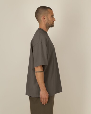 Blaster 2.0 - Das Oversized Unisex-T-Shirt mit Stehkragen - Mocha - XXS bedrucken, Art.-Nr. STTU959C1352S Blaster 2.0 - Das Oversized Unisex-T-Shirt mit Stehkragen - Mocha - XXS bedrucken, Art.-Nr. STTU959C1352S