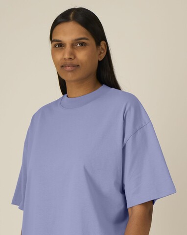 Blaster 2.0 - Das Oversized Unisex-T-Shirt mit Stehkragen - Violet - L bedrucken, Art.-Nr. STTU959C1341L Blaster 2.0 - Das Oversized Unisex-T-Shirt mit Stehkragen - Violet - L bedrucken, Art.-Nr. STTU959C1341L