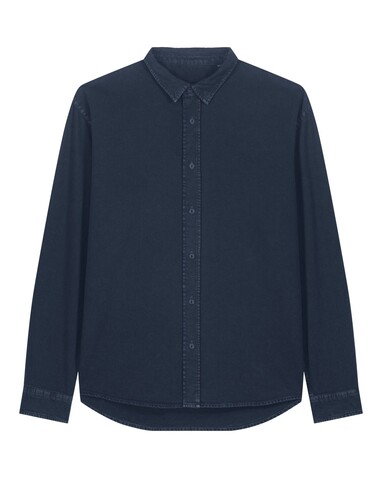 Worker Shirt - Das Relaxed Unisex-Hemd - G.Dyed Navy - M bedrucken, Art.-Nr. STWU975C3731M Worker Shirt - Das Relaxed Unisex-Hemd - G.Dyed Navy - M bedrucken, Art.-Nr. STWU975C3731M