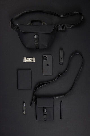VINGA Baltimore RCS Sling-Bag schwarz bedrucken, Art.-Nr. V7630101