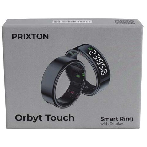 Prixton Orbyt Touch Smart Ring, schwarz, size 8 (18,3 mm) bedrucken, Art.-Nr. 1PA61904