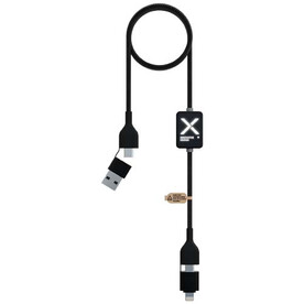 SCX.design C32 60W Ladekabel mit Schalter und Leuchtlogo, schwarz bedrucken, Art.-Nr. 1PX21290
