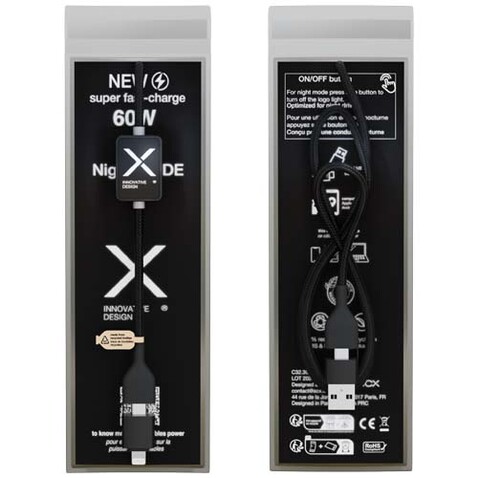 SCX.design C32 60W Ladekabel mit Schalter und Leuchtlogo, schwarz bedrucken, Art.-Nr. 1PX21290 SCX.design C32 60W Ladekabel mit Schalter und Leuchtlogo, schwarz bedrucken, Art.-Nr. 1PX21290