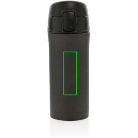 Metallic Easy-Lock Vakuum-Becher schwarz bedrucken, Art.-Nr. P432.761 Metallic Easy-Lock Vakuum-Becher schwarz bedrucken, Art.-Nr. P432.761