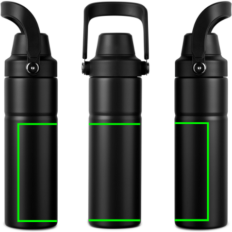 VINGA Baltimore Trek RCS recycelte SS Flasche 600ml greige bedrucken, Art.-Nr. V4300609