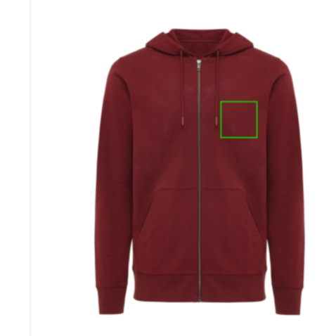 IQONIQ Abisko Zip-Kapuzenpullover aus recycelter Baumwolle burgunderrot bedrucken, Art.-Nr. T9600.007.XXL IQONIQ Abisko Zip-Kapuzenpullover aus recycelter Baumwolle burgunderrot bedrucken, Art.-Nr. T9600.007.XXL
