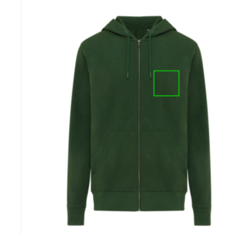IQONIQ Abisko Zip-Kapuzenpullover aus recycelter Baumwolle forest green bedrucken, Art.-Nr. T9600.005.XXL IQONIQ Abisko Zip-Kapuzenpullover aus recycelter Baumwolle forest green bedrucken, Art.-Nr. T9600.005.XXL