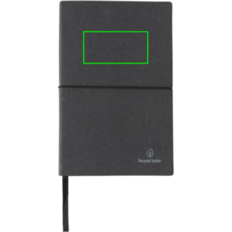 A5 Notizbuch aus GRS recyceltem Leder grau bedrucken, Art.-Nr. P772.212 A5 Notizbuch aus GRS recyceltem Leder grau bedrucken, Art.-Nr. P772.212
