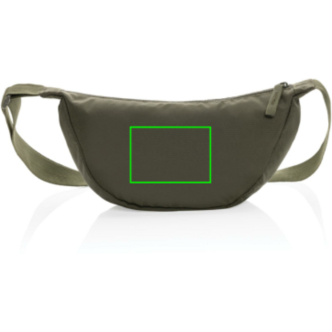 Crescent AWARE™ RPET Half-Moon Sling Tasche khaki bedrucken, Art.-Nr. P763.2027
