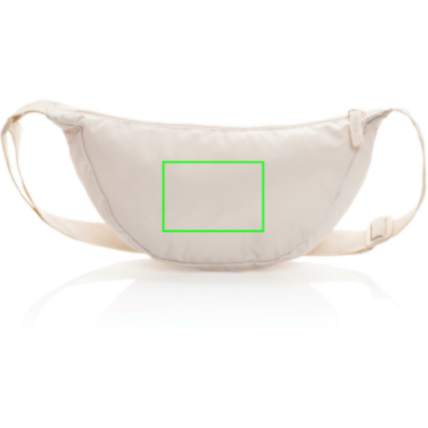 Crescent AWARE™ RPET Half-Moon Sling Tasche beige bedrucken, Art.-Nr. P763.2019