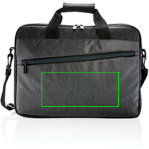 900D Laptop-Tasche, PVC-frei schwarz bedrucken, Art.-Nr. P762.421