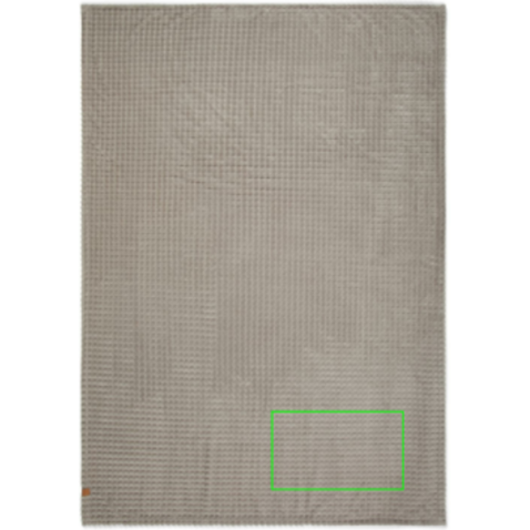 VINGA Branson Decke aus GRS recyceltem PET grau bedrucken, Art.-Nr. V404022