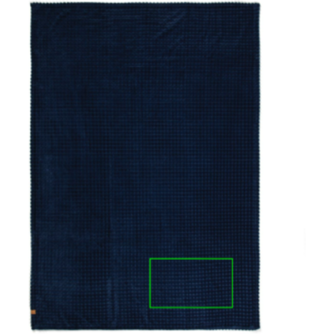 VINGA Branson Decke aus GRS recyceltem PET navy blau bedrucken, Art.-Nr. V404005 VINGA Branson Decke aus GRS recyceltem PET navy blau bedrucken, Art.-Nr. V404005