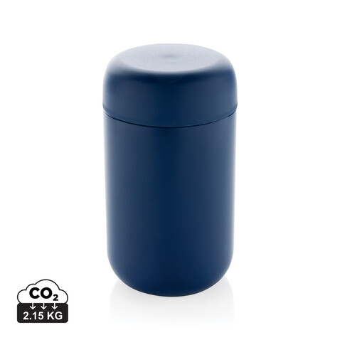 Brew Vakuumbecher aus RCS recyceltem Stainless-Steel blau bedrucken, Art.-Nr. P435.085 Brew Vakuumbecher aus RCS recyceltem Stainless-Steel blau bedrucken, Art.-Nr. P435.085