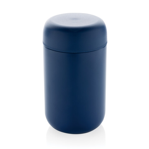 Brew Vakuumbecher aus RCS recyceltem Stainless-Steel blau bedrucken, Art.-Nr. P435.085 Brew Vakuumbecher aus RCS recyceltem Stainless-Steel blau bedrucken, Art.-Nr. P435.085