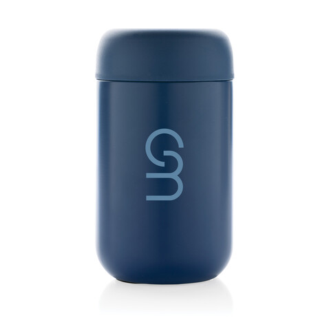 Brew Vakuumbecher aus RCS recyceltem Stainless-Steel blau bedrucken, Art.-Nr. P435.085 Brew Vakuumbecher aus RCS recyceltem Stainless-Steel blau bedrucken, Art.-Nr. P435.085