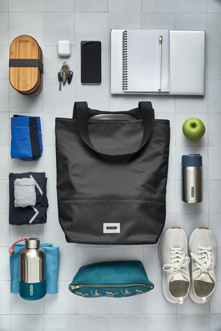 Black+Blum isolierte 16L Trage- & Kühltasche schwarz bedrucken, Art.-Nr. P439.1901 Black+Blum isolierte 16L Trage- & Kühltasche schwarz bedrucken, Art.-Nr. P439.1901