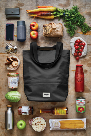 Black+Blum isolierte 16L Trage- & Kühltasche schwarz bedrucken, Art.-Nr. P439.1901 Black+Blum isolierte 16L Trage- & Kühltasche schwarz bedrucken, Art.-Nr. P439.1901